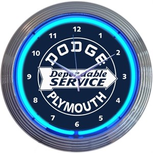 Dodge Dependable - Neon Clock