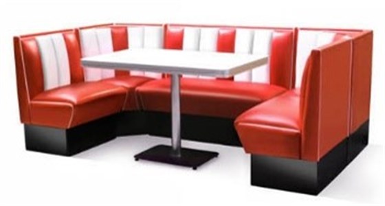 Muscle Cars Garage - Diner booth set