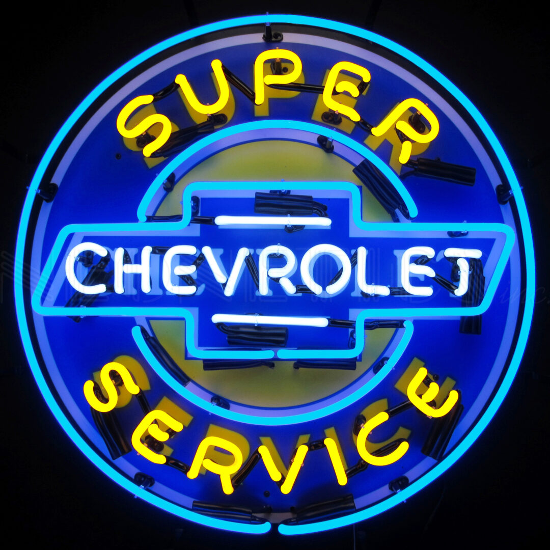 Super Chevrolet service - 60 CM neon sign - Auto - GM